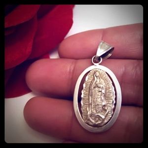 pendant of the virgin of Guadalupe 925 silver